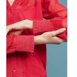 Anthropologie Tops - Anthropologie Meadow Rue Floral Henley new Anthropologie Tops - Anthropologie Meadow Rue Floral Henley new